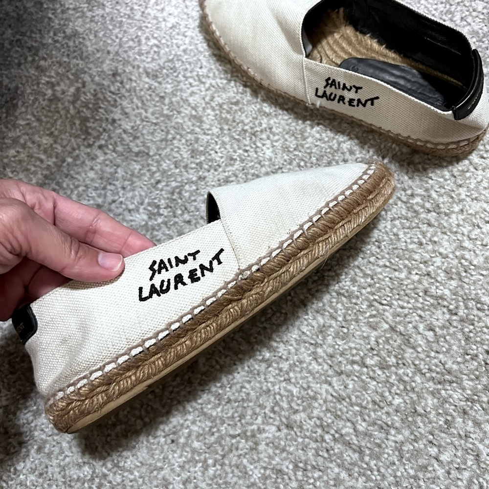 YSL canvas espadrilles